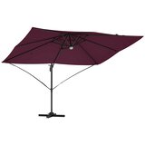  Suncobran S LED lampica Bordeaux Crvena 351 x 250 x 253 cm | shoptok.hr
