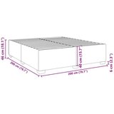 vidaXL Okvir za krevet crni 200x200 cm od umjetne kože | shoptok.hr