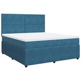 Maison Chic Box spring postelja - Vzmetna postelja z vzmetnico temno modra 180x200 cm žamet SL17190, (21894993) | Shoptok.si