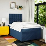  Krevet s oprugama i madracem plavi 120 x 190 cm od tkanine | shoptok.hr