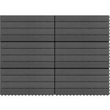  Pločice za decking 6 pcs Crna 60 x 30 cm Drvoplastična smjesa | Eponuda.com