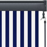  Vanjska roleta 140 x 250 cm plavo-bijela - Plava i bijela 140 x 250 cm | shoptok.hr