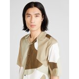 Only & Sons Srajca 'TIE' temno bež / rjava / bela | Shoptok.si