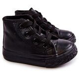 Boto Children's Leather High Sneakers Black Marney | Eponuda.ba
