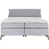 Hom`in POSTELJA BOXSPRING 140 cm x 200 cm , tekstil siva, svetlo siva | Shoptok.si
