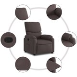  Naslanjač temno rjavo blago | Shoptok.si