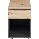 Voleo PREDALNIK NA KOLESCIH barve grafita, hrast artisan | Shoptok.si