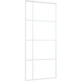  Klizna vrata od stakla ESG i aluminija 90 x 205 cm bijela | shoptok.hr