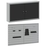  Set ormara za alate 3 pcs Crna Čelik s prahom premazan | shoptok.hr