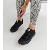 Gemre Women's black fabric lace-up sneakers Rocky | Shoptok.si