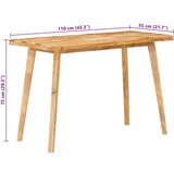  Blagovaonski stol Prirodna 100 x 55 x 75 cm Čvrsto drvo manga | shoptok.hr