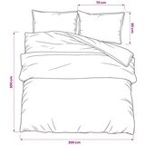  Set posteljine za poplun crno-bijeli 200x200 cm pamučni | Eponuda.ba