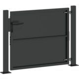 vidaXL Vrtna vrata Crna 100 x 100 cm Čelik s praškastim premazom | shoptok.hr