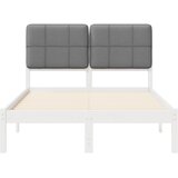  Krevetni okvir s tapiciranim uzglavljem Svijetlo siva Svjetlosiva 195.5 x 125.5 x 84.5 cm | Shoptok.si