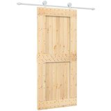  Klizna vrata s priborom za montažu 90 x 210 cm masivna borovina | shoptok.hr