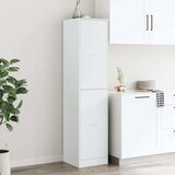 vidaXL Lekarniška omara bela 40x41x174,5 cm inženirski les | Shoptok.si