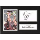 Patrick Kluivert Signed A4 Photo Display Ajax Autograph Memorabilia COA | shoptok.hr