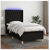  Box spring s madracem LED crni 80 x 200 cm od tkanine | shoptok.hr