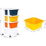 Modern Home ModernHome Ormarić na Kotačima s 4 Ladice 74 x 35,5 cm | shoptok.hr