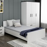 Hanah home Krevet Kale 125x72x204cm Crni