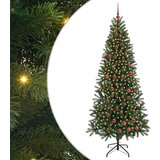 vidaXL Umestno božično drevo med 300 LED Zelena 210 cm PE in PVC | Shoptok.si
