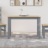 vidaXL Blagovaonski stol Panama sivi 117x60x75 cm od masivne borovine Cijene