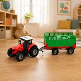  Tractor with Trailer for Transporting Animals Cow Figures Lights Sounds 4 pcs. | Shoptok.si