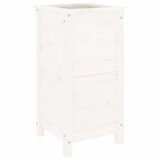 Maison Chic Vrtno cvetlično korito - Cvetlični Lonec belo 40x40x78 cm trdna borovina, (21789090) Cene