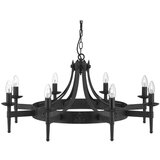 Searchlight Cartwheel Lestenec z 8 lučmi, črne barve, E14, (22101243) | Shoptok.si