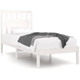 Okvir za krevet od masivne borovine bijeli 90 x 200 cm | shoptok.hr