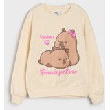 Sinsay Bluza s okruglim izrezom s printom Capybara | shoptok.hr