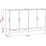  Kreveta Staro drvo 134 x 35 x 76 cm Konstruirano drvo Slike