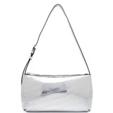 Tommy Jeans Ročna torba Tjw Must Metallic Shoulder Bag AW0AW18009 Srebrna Cene