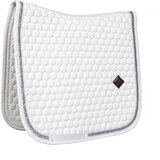 Kentucky Horsewear Dresurna podsedelnica Glitter Band - bela/srebrna | Shoptok.si
