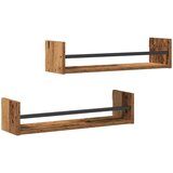  Polica na zidu Zidne 2 pcs Staro drvo 60 x 16 x 14 cm | Eponuda.ba