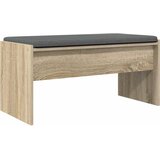  Klupa za hodnik s jastukom Sonoma hrast 83 x 38 x 40 cm | shoptok.hr
