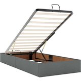  Otomanski okvir kreveta s madraca tamnosivi 100x200cm tkanine | shoptok.hr