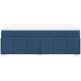  Krevet s oprugama i madracem plavi 140 x 190 cm od tkanine | shoptok.hr