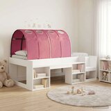  Krevet s Tunnels 3 kom. Bijela i crvena Konstruirano drvo 108,5 x 203,2 x 64,8 cm | Shoptok.si