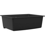 vidaXL Kuhinjski umivaonik Crna 54 x 44 x 20 cm Granit | shoptok.hr