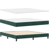  Box Spring Postelja z Blazino Temno Zelena 180x200 cm Žamet, (22051925) | Shoptok.si
