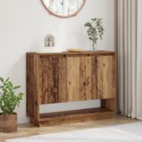 vidaXL Strani šal s polico z vrati Star les 97 x 29 x 75 cm Konstruiran les | Shoptok.si