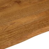 Stolna ploča 90x80x2,5 cm od masivnog drva manga sa živim rubom | shoptok.hr