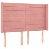  Box spring s madracem LED ružičasti 140x200cm baršunasti | shoptok.hr