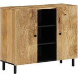  The Living Store Stranska omarica 90x33x75 cm trden mangov les - Stranska Omarica, (21444052) | Shoptok.si