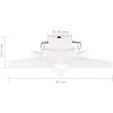 vidaXL stalak za božićno drvce bijeli 47 x 47 x 13,5 cm | shoptok.hr