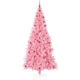 vidaXL Božićno drvce s 300 LED svjetlima Ružičasta 240 cm PVC | shoptok.hr