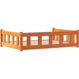 Krevet za psa Vosak smeđa 100 x 70 x 28 cm Čvrsto borovo drvo | Eponuda.ba