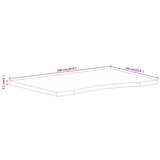  Ploča za radni stol zaobljena 100 x 60 x 2,5 cm od drva manga | Eponuda.com