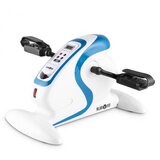 Klarfit Cycloony Mini Bike, kolo za vadbo, motor, 120 kg, daljinski upravljalnik, bela/modra cene